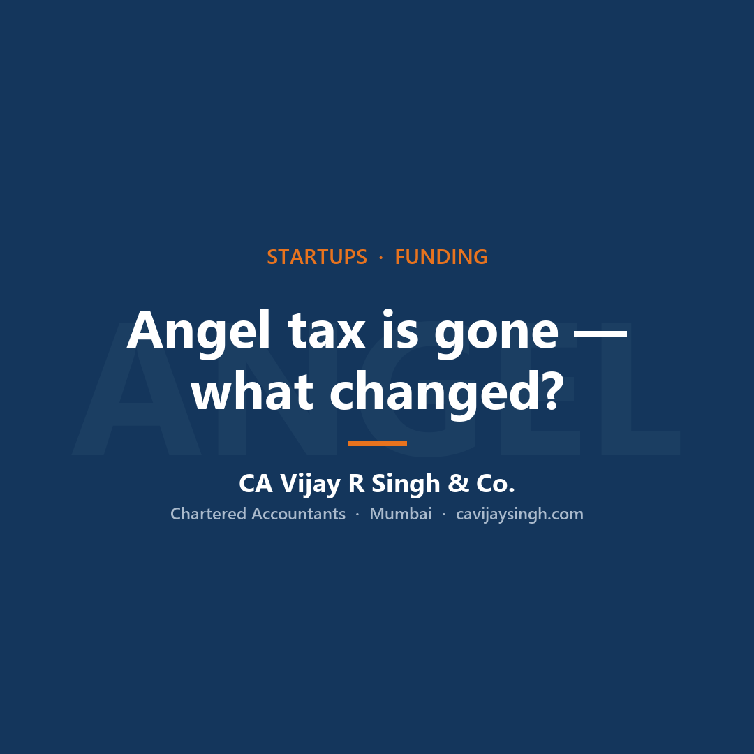 Angel tax abolished, with valuation and FEMA pricing rules still applying