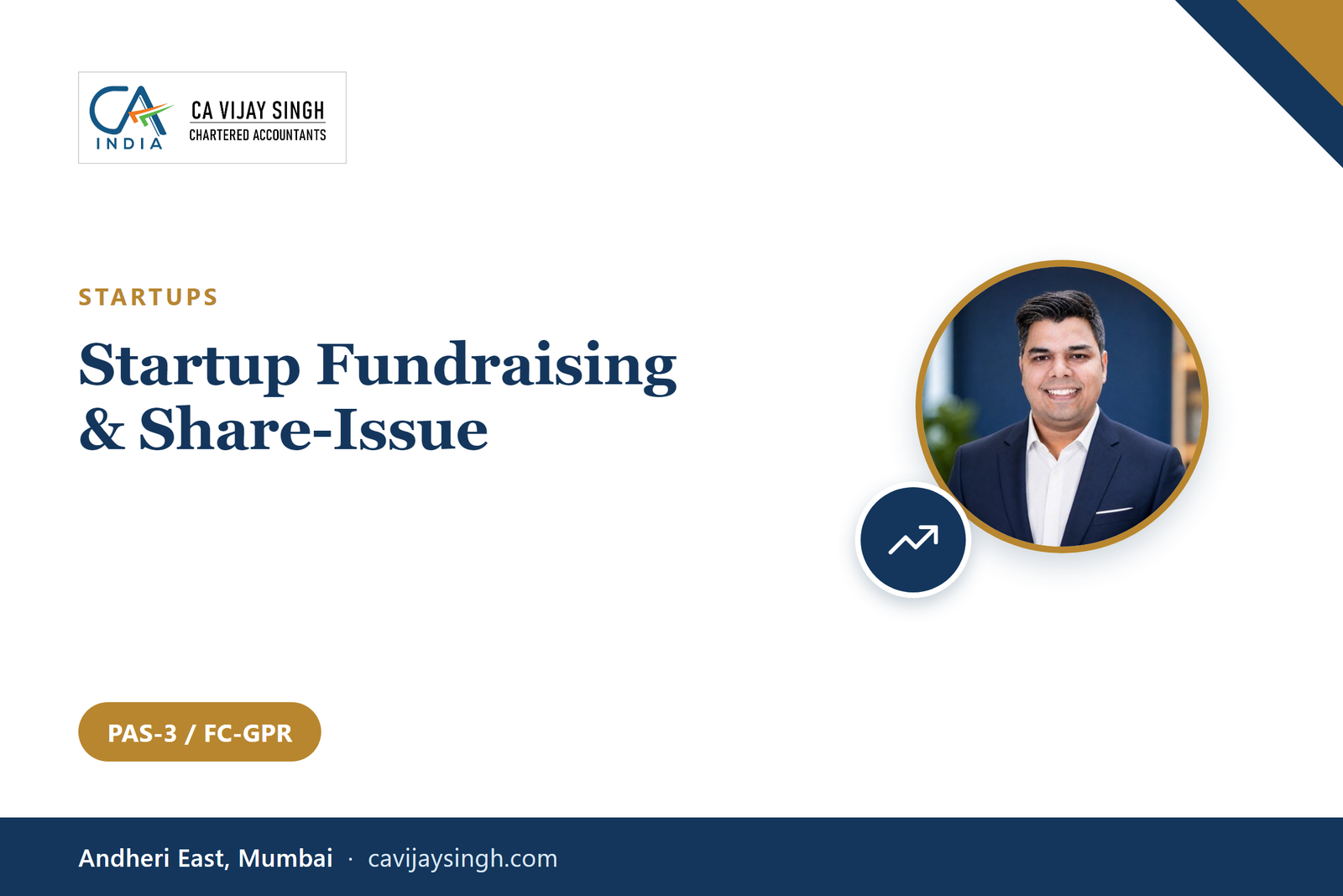 Startup fundraising and share-issue compliance service by Vijay R Singh & Co., Chartered Accountants, Mumbai